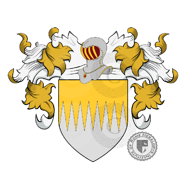 Coat of arms of family Andreati o Andreato   ref: 16214