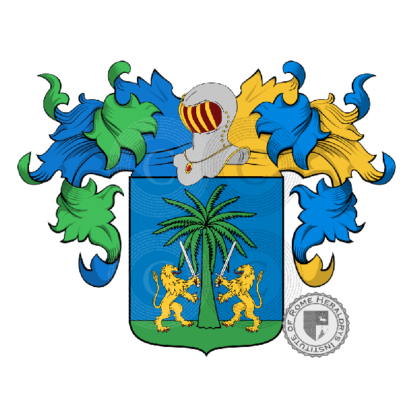 Coat of arms of family Tattoli (south of Italy)