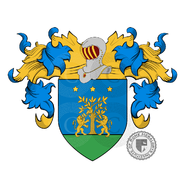 Coat of arms of family Laureani o Laureano