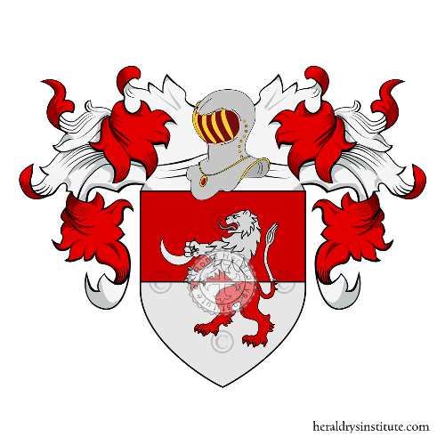 Escudo de la familia Pratesi del Lion Nero