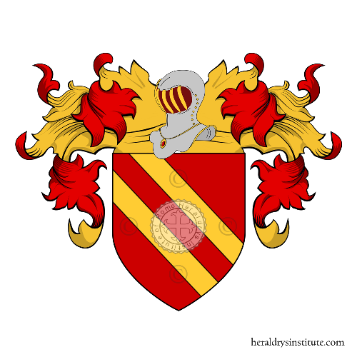Coat of arms of family Calderari o Calderaro (Alba)