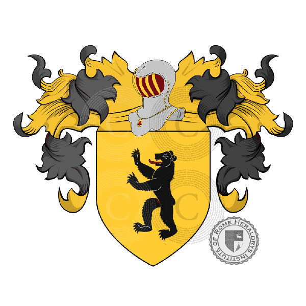 Escudo de la familia Sozi o Sozio (Benevento)