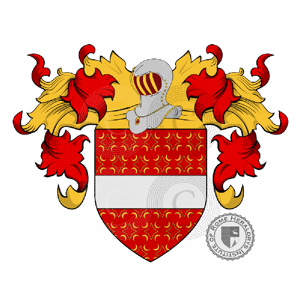 Escudo de la familia Alfieri (Firenze, Cesena, Rimini e Cortona)