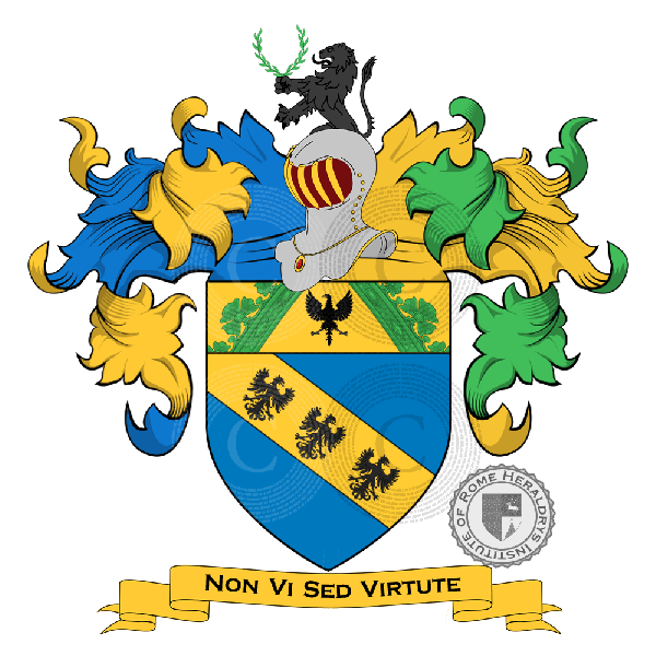 Escudo de la familia Santi (Alessandria)