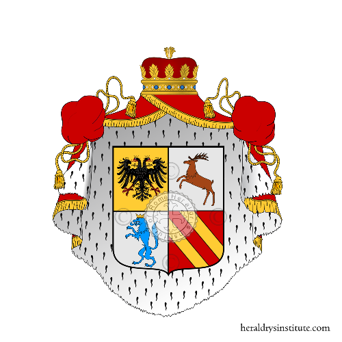 Escudo de la familia Melo o Melo-Lupi (Padova)