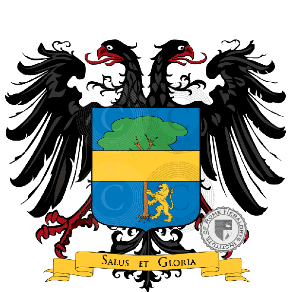 Coat of arms of family Calò-Carducci (Bitonto)