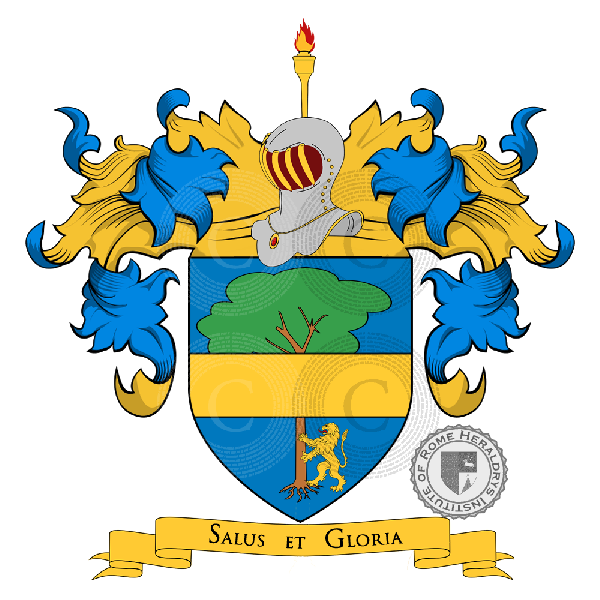 Wappen der Familie Calò (Bari, Bitonto, Napoli, Taranto, Palermo, Trieste)