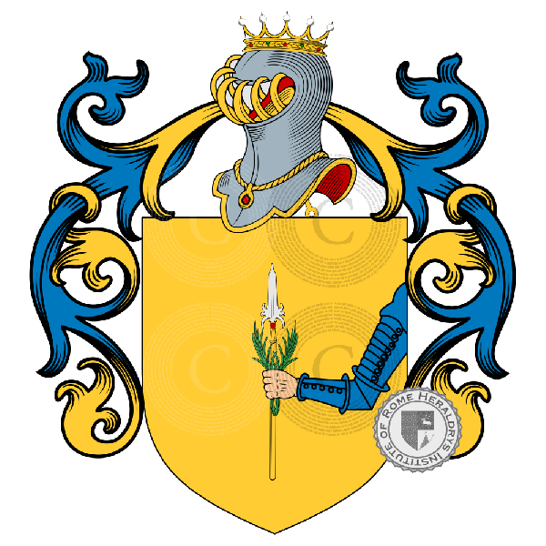 Coat of arms of family Rubini, Rubino