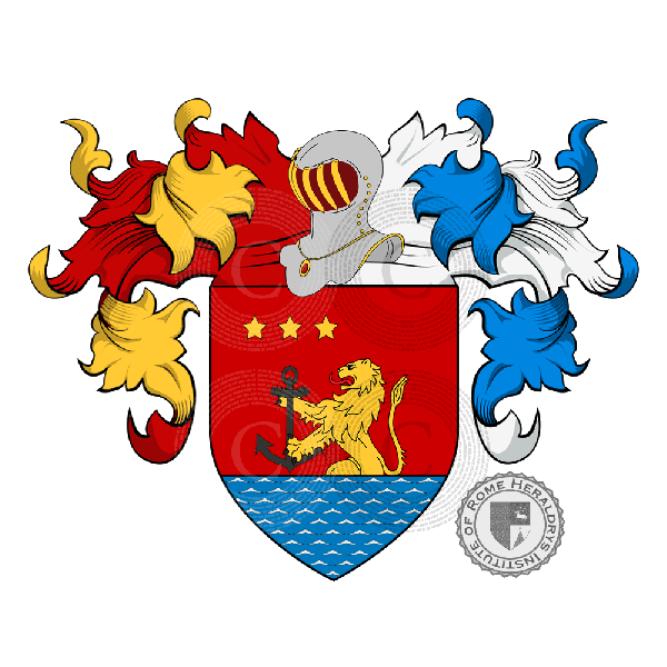 Coat of arms of family Messina  o Messana