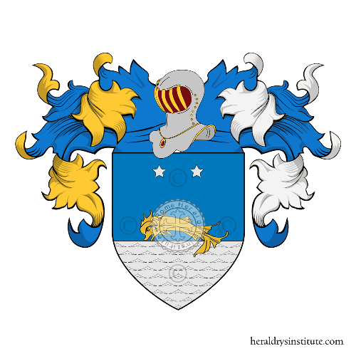 Escudo de la familia Marin (France)