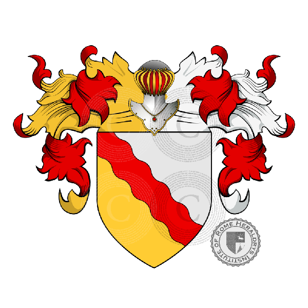 Escudo de la familia Ansaldi (Messina, Bologna)