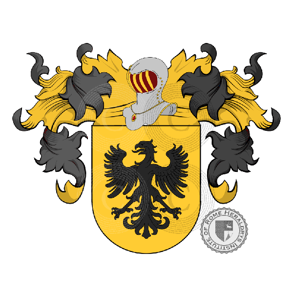 Coat of arms of family Aguilera