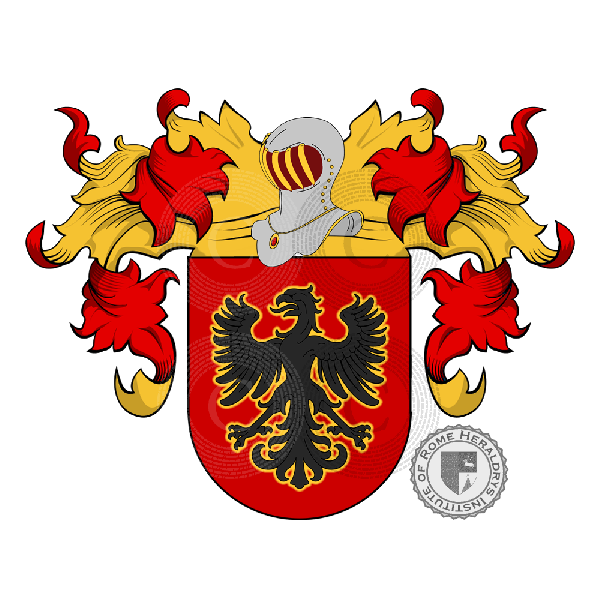 Coat of arms of family Aguilera   ref: 16799