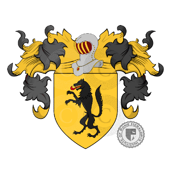 Coat of arms of family Lupi