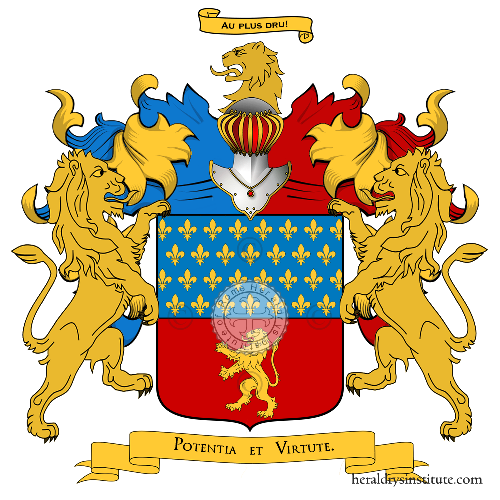 Coat of arms of family Tournon