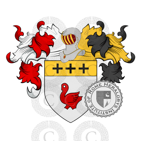 Coat of arms of family Caci o Cacé