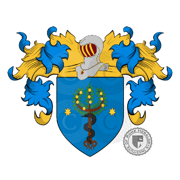 Coat of arms of family Pomi
