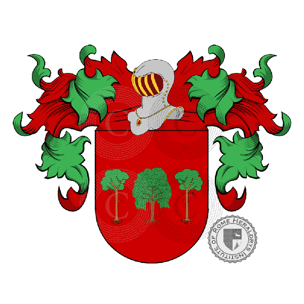 Coat of arms of family Tres