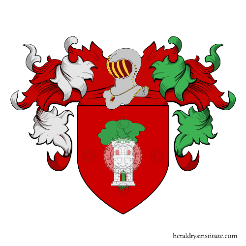 Coat of arms of family Villa