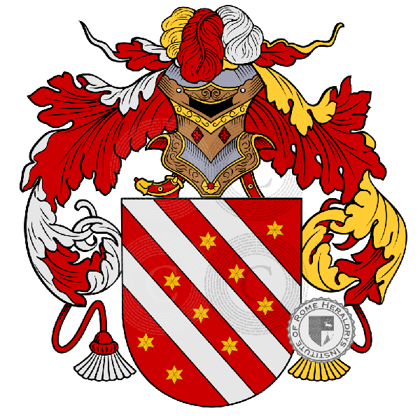 Coat of arms of family Barros   ref: 17477