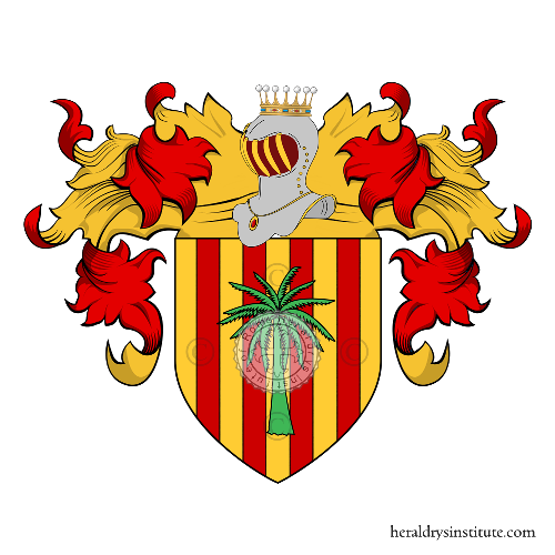 Escudo de la familia Caro (di, de) (Sicilia)