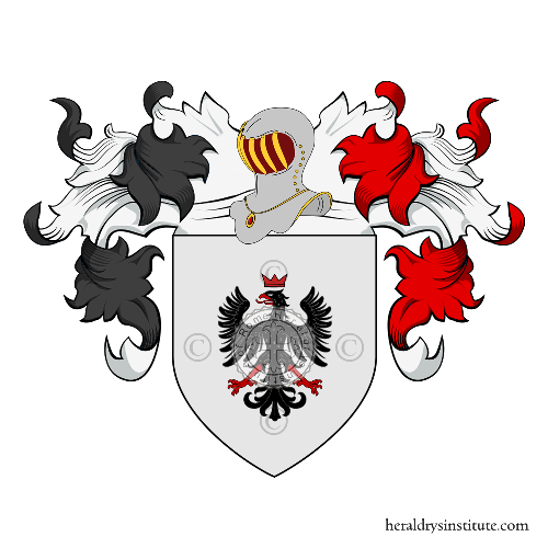 Escudo de la familia Turco o Turchi o Turci o Turco dei De Castello