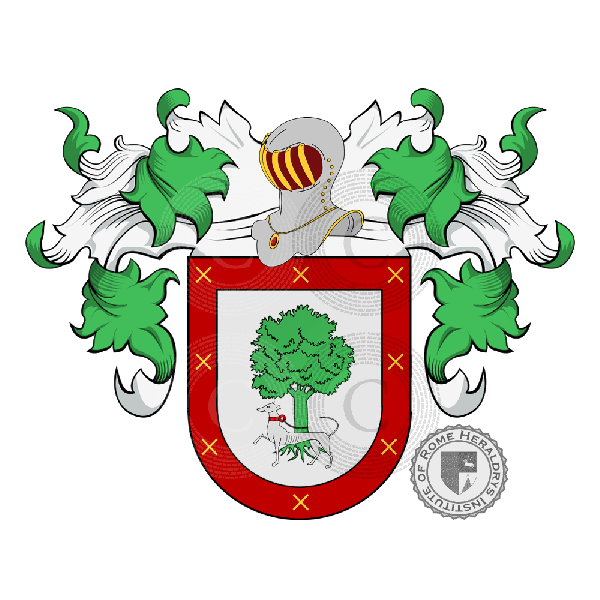 Coat of arms of family Carriel