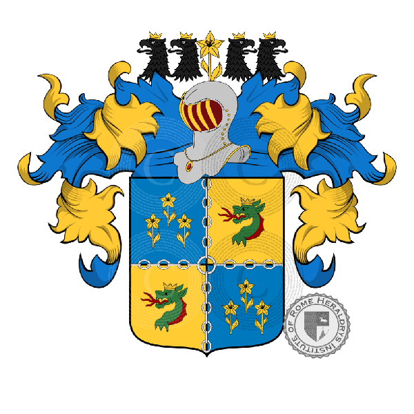 Coat of arms of family Alberigi Quaranta
