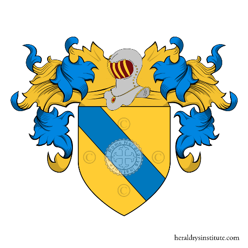Coat of arms of family Barberis   ref: 17847