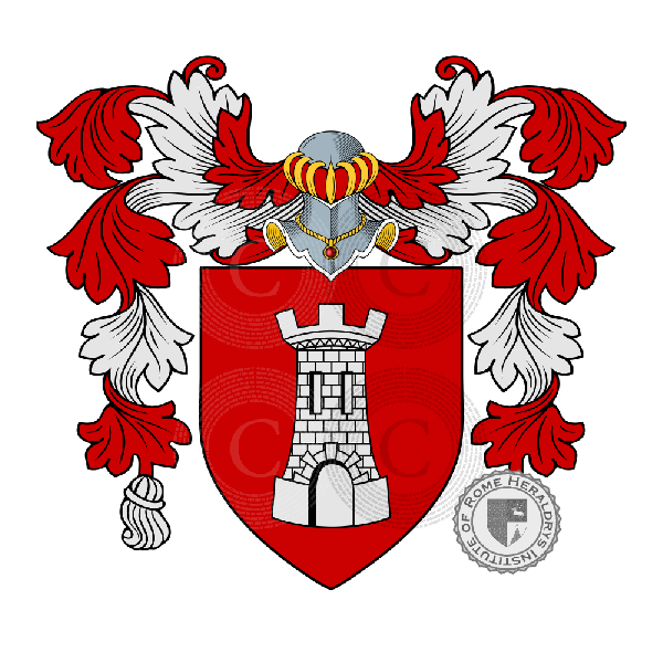 Coat of arms of family Castiglia