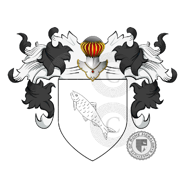 Wappen der Familie Pesce   ref: 18190