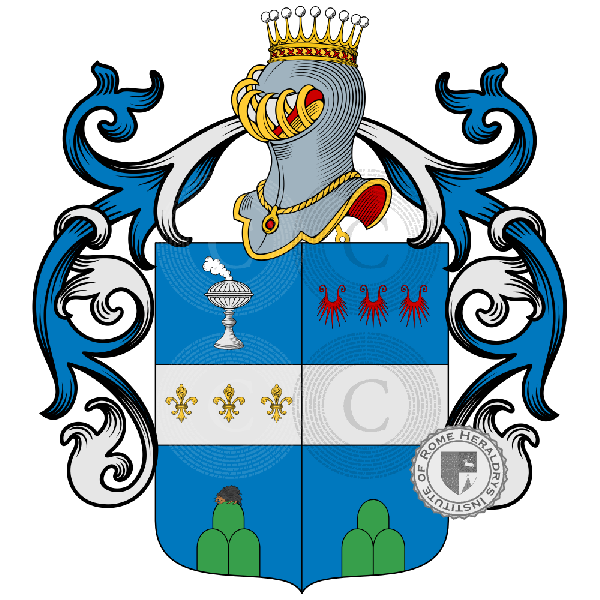 Escudo de la familia Tomassini Barbarossa