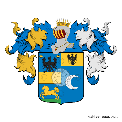 Coat of arms of family Pollera Orsucci   ref: 18323