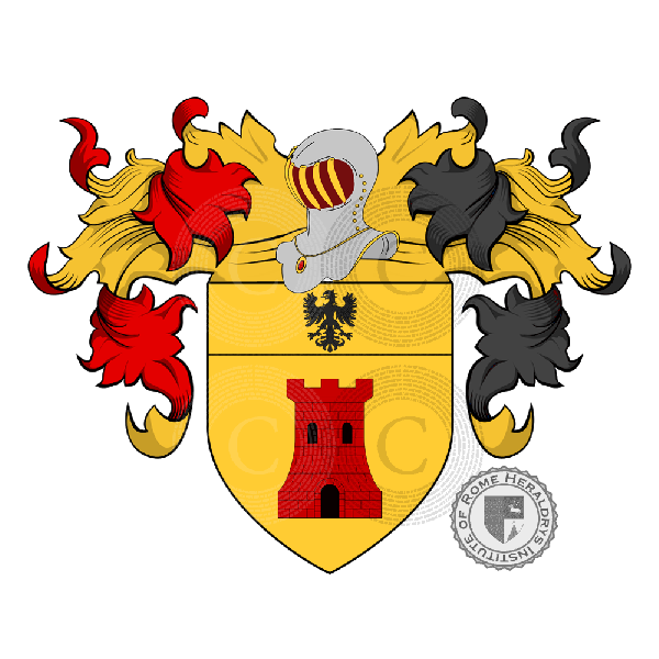 Coat of arms of family Perucca