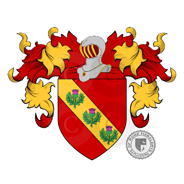 Wappen der Familie Fournillon ou Fournillier