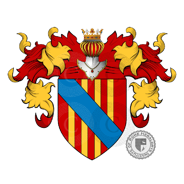 Escudo de la familia Paternò del Cugno   ref: 18631