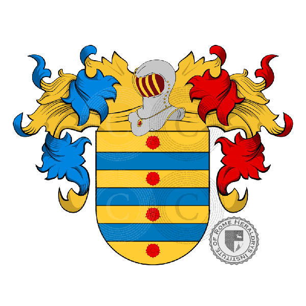 Coat of arms of family Capdevila   ref: 18672
