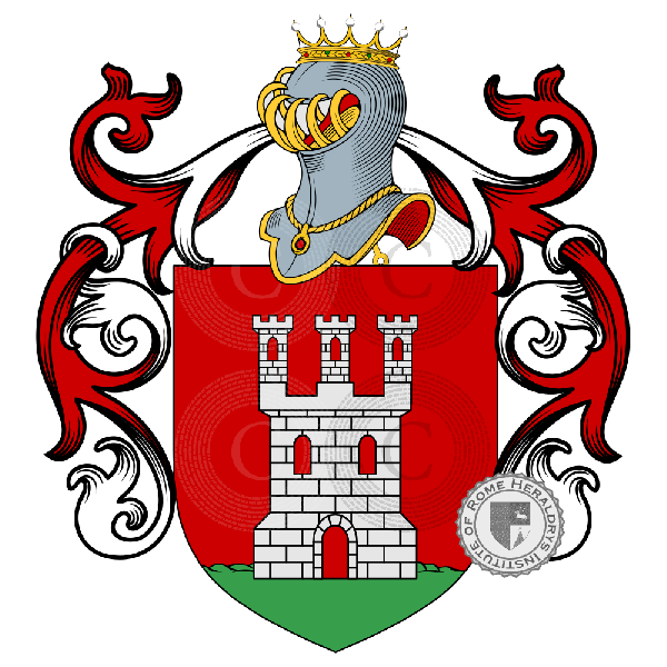 Coat of arms of family Bergamo