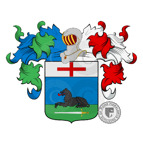 Coat of arms of family Zabeo