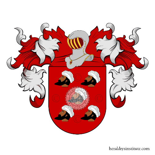 Coat of arms of family Amorìn   ref: 19653