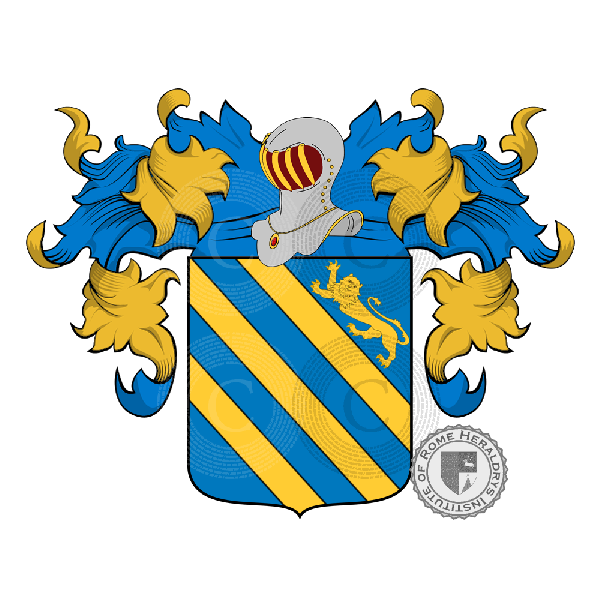 Coat of arms of family Filleul   ref: 19766
