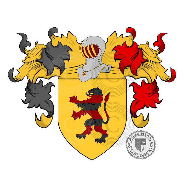 Coat of arms of family Canali   ref: 19782
