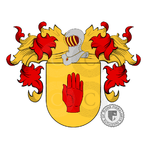 Coat of arms of family Mano