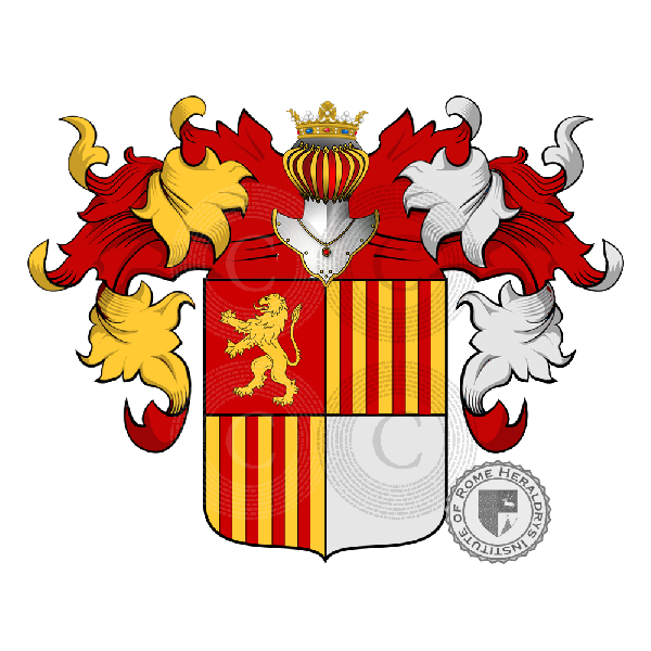 Escudo de la familia Ruggi D'Aragona