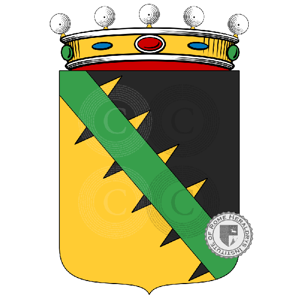Coat of arms of family Clavarezza