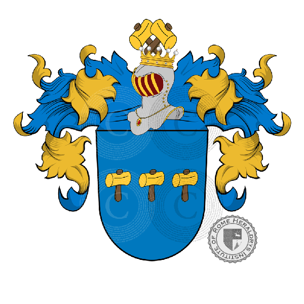 Coat of arms of family Anton   ref: 20040