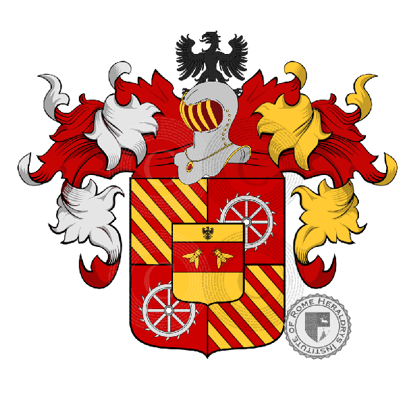Coat of arms of family Pecchio Ghiringhelli Rota