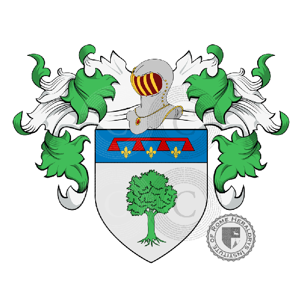 Coat of arms of family Pinetti