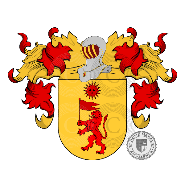 Coat of arms of family Agüero   ref: 20418