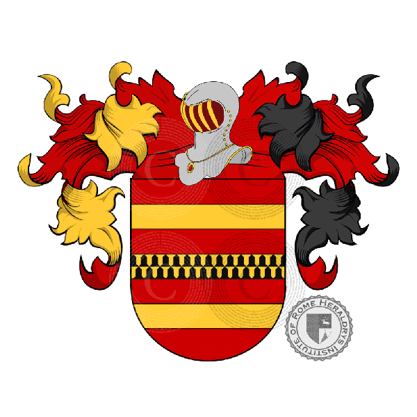 Coat of arms of family Agüero   ref: 20421